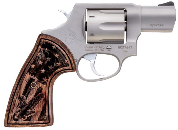 TAURUS 856 38SP SS/WD US FLAG  2" FS#