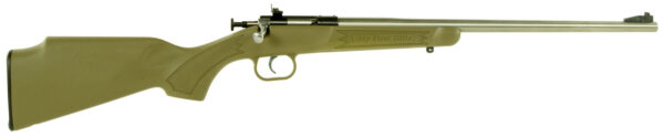 Crickett KSA2243 Crickett  22 LR 1rd 16.13" Blued Receiver Stainless Barrel Desert Tan Synthetic Stock Right Hand (Youth)