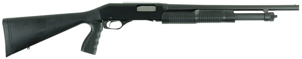 Stevens 22438 320 Security 20 Gauge 3" 5+1 18.50" Matte Blued Carbon Steel Barrel, Black Fixed Pistol Grip Stock Ambidextrous, Bead Sight