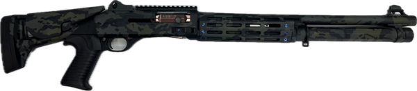 AGENCY ARMS BENELLI M4 BLACK MULTICAM ROSE GOLD ACCENTS 3-POSITION STOCK 18.5" 12GA
