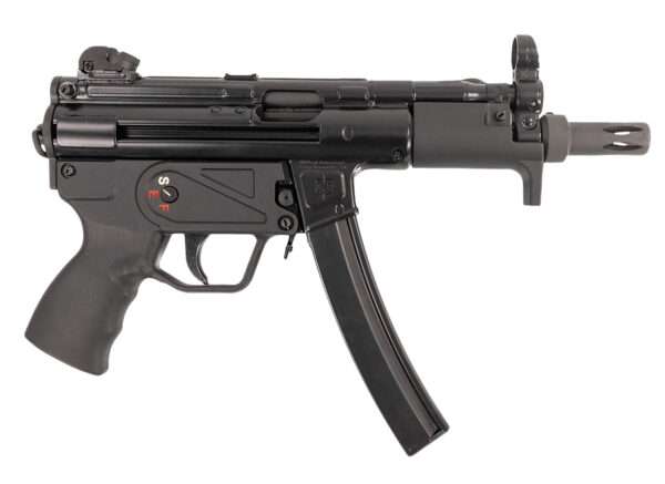 MAC 12750005 MAC 5K  9mm Luger 30+1, 5.80" Black Steel Threaded Barrel, Black Phosphate Receiver, Black Pistol Grip