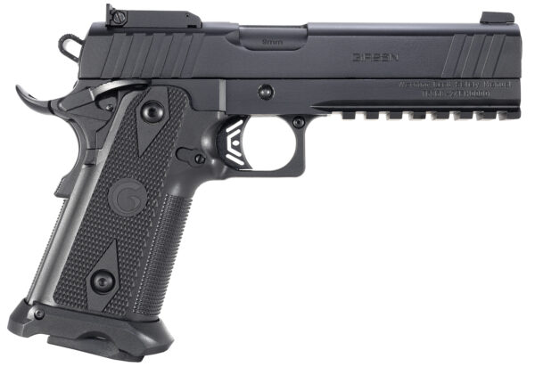 Girsan 395029 Witness2311  9mm Luger 17/20+1 5" Black Steel Barrel, Black Serrated Steel Slide, Black Polymer Frame w/Beavertail & Picatinny Rail, Black Checkered Polymer Grip, Ambidextrous