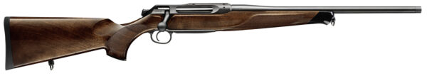 Sauer 80117099 505 Lux Full Size 300 Win Mag 3+1 24" Matte Blued Threaded Barrel, Matte Blued Saddle Mount Steel Receiver, Grade 5 Wood Fixed Stock
