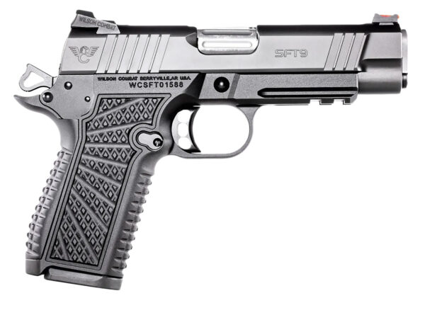 Wilson Combat SFT9CMR42 SFT9 Compact 9mm 15+1 4.25" Lightrail Black Armor-Tuff Stainless Steel