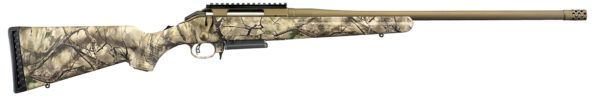 Ruger 26925 American  Full Size 6.5 Creedmoor 3+1 22" Burnt Bronze Cerakote Heavy Barrel, Picatinny Rail Steel Receiver, GoWild Camo I-M Brush Fixed Synthetic Stock, Right Hand