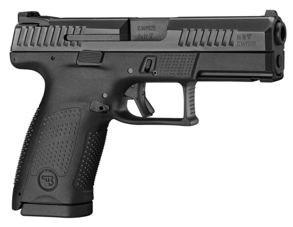 CZ-USA 91531 P-10 C 9mm Luger 15+1, 4.02" Black Steel Barrel, Black Nitride Serrated Steel Slide, Black Polymer Frame w/Picatinny Rail, Black Interchangeable Backstrap Grip, Right Hand