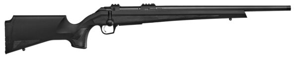 CZ-USA 07408 CZ 600 Alpha Full Size 30-06 Springfield 3+1 20" Black Steel Threaded Barrel, Black Aluminum Receiver, Picatinny Rail, Black Fixed Soft Touch Stock, Right Hand