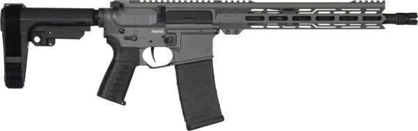 CMMG 30AB20FTNG Banshee MK4 300 Blackout 30+1 8" Black Nitride Medium Taper Threaded Barrel, EML 7" M-LOK Handguards, Tungsten Cerakote Aluminum Picatinny Rail Receiver, CMMG Zeroed Grips