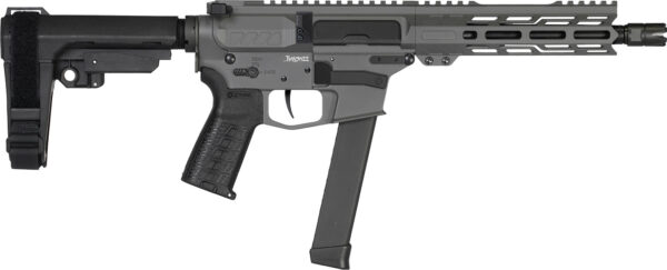 CMMG 99A3B0FTNG Banshee MKGS 9mm Luger 33+1 8" Black Nitride Medium Taper Threaded Barrel, EML 7" M-LOK Handguards, Tungsten Cerakote Aluminum Picatinny Rail Receiver, CMMG Zeroed Grips
