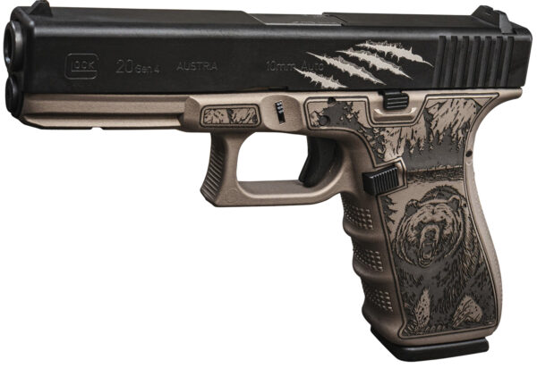 Glock UG2050204BEAR G20 Gen4 Full Size Frame 10mm Auto 15+1 4.61" Black Steel Barrel Serrated Steel Slide Polymer Frame w/Picatinny Rail Ambidextrous