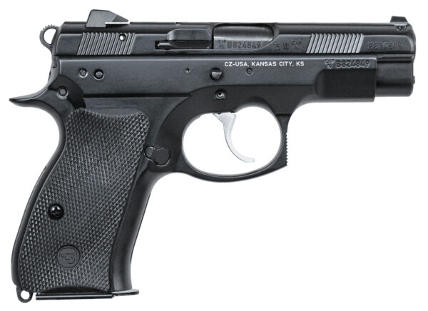 CZ-USA 01194 CZ 75 D PCR Compact *CA Compliant 9mm Luger 10+1 3.75" Black Steel Barrel, Black Serrated Steel Slide, Black Polycoat Aluminum Frame w/Beavertail, Black Rubber Grip