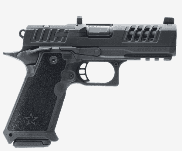 STACCATO HD P4 X SERRATIONS DLC BARREL OR TRIJICON NIGHT SIGHT PACKAGE 3 9MM