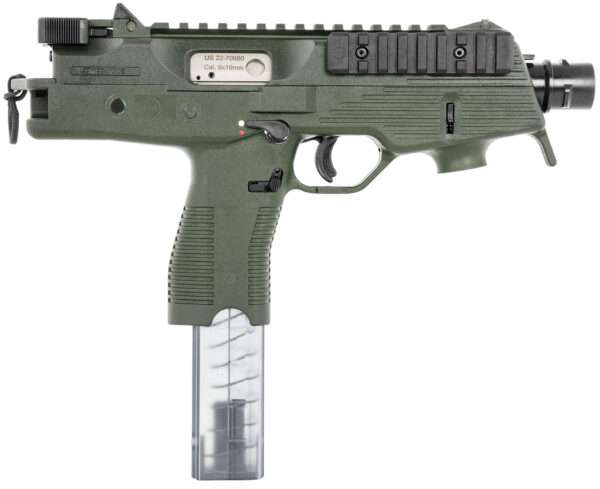 B&T Firearms 30105NUSOD TP9  9mm Luger 30+1 5.10", OD Green, Polymer Frame/Grip, No Brace, Iron Sights