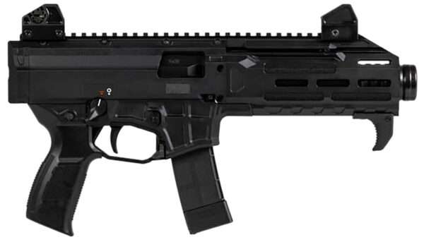 CZ-USA 91431 Scorpion 3+  9mm Luger 20+1 7.80" Black Threaded Barrel & Black Polymer Frame, Black Polymer Grip
