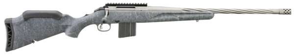 Ruger 46906 American Rifle Gen II Full Size 350 Legend 5+1 20" Cobalt Cerakote Threaded Barrel, Picatinny Rail Steel Receiver, Gray Splatter Adjustable Synthetic Stock