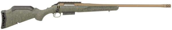 Ruger 46937 American Predator Gen II Full Size 400 Legend 5+1 22" Burnt Bronze Cerakote Threaded Barrel, Picatinny Rail Steel Receiver, Green Splatter Adjustable Synthetic Stock