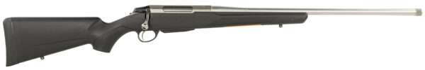 Tikka JRTXB31422MT T3 Lite Full Size 22-250 Rem 3+1 22.40" Stainless Threaded Barrel, Drilled & Tapped Stainless Steel Receiver, Fixed Black Synthetic Stock, Right Hand
