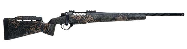 Seekins Precision 0011710207-F Havak PH3 308 Win 20" Black Fluted Threaded Barrel, Black Picatinny Rail Steel Receiver, Adj Cheek Riser Woodland Shadow Synthetic Stock