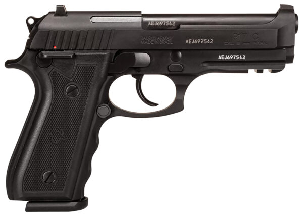 Taurus 1-917C41 917C  Full Size Frame 9mm Luger 18+1 4.30" Matte Black Steel Barrel, Serrated Steel Slide, Black Anodized Aluminum Frame w/Beavertail & Picatinny Rail, Black Target Grip, Ambidextrous