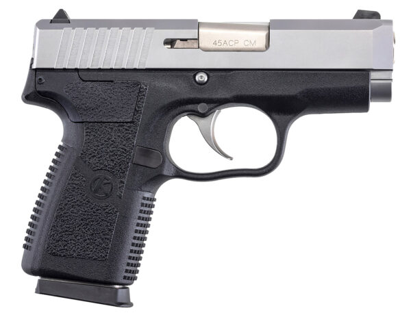 Kahr Arms CM4543 CM45  45 ACP 5+1 3.30" Serrated Steel Barrel, Matte Stainless Serrated Steel Slide, Black Polymer Frame, Black Textured Polymer Grip, No Safety, Right Hand