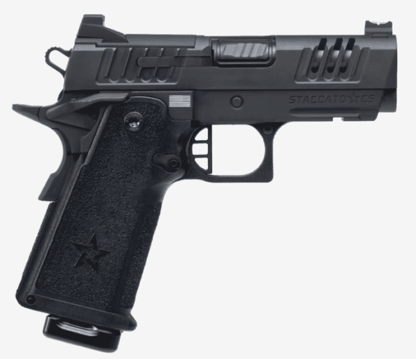 STACCATO CS DLC FLAT TRIGGER X-SERIES SERRATIONS V3 FULL SIZE GRIP