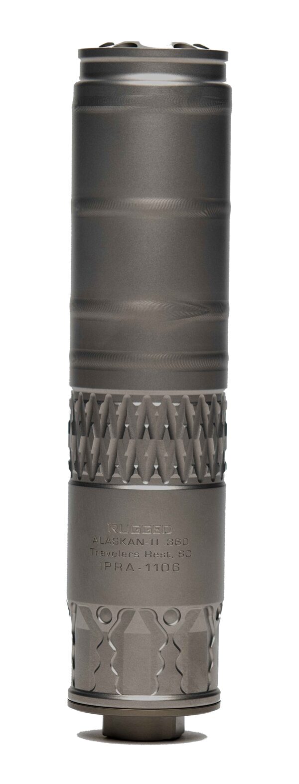 RUGGED SUPPRESSORS ALASKAN360 TI MULTI CAL SIL