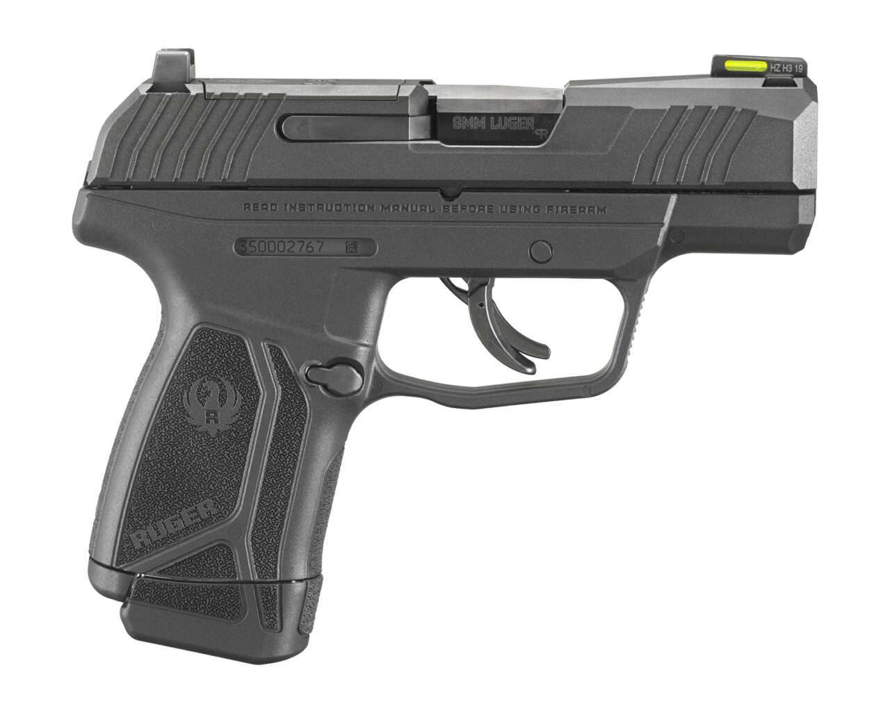 ruger max 9 pro model optic ready right side view rear angle