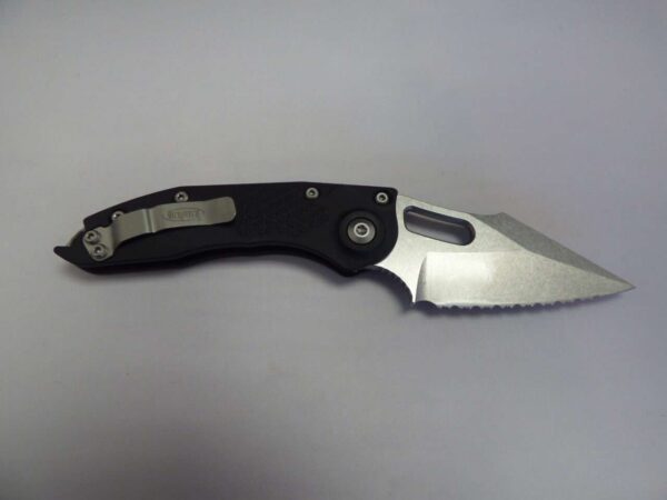 MICROTECH STITCH AUTO SINGLE EDGED STONEWASH FULL SERRATED CLIP SIDE EDGE DOWN