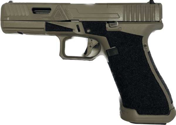AGENCY ARMS GLOCK 17 URBAN COMBAT AOS FDE 9MM LEFT SIDE VIEW