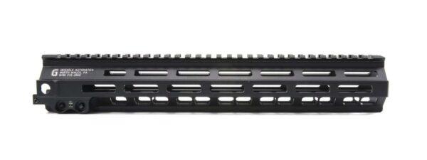 GEISSELE 13.5" SUPER MODULAR RAIL MK8 M-LOK BLACK RIGHT SIDE VIEW FRONT ANGLE