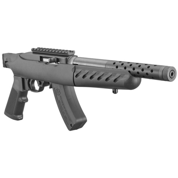 RUGER 22 CHARGER™ LITE TAKEDOWN BLACK .22LR RIGHT SIDE VIEW FRONT ANGLE