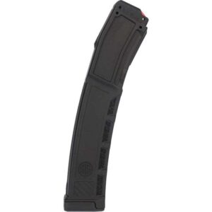 SIG SAUER MPX 35 ROUND POLYMER MAGAZINE LEFT SIDE VIEW LAYING FLAT