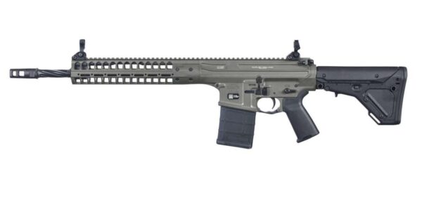 LWRC REPR MKII TUNGSTEN GRAY SPIRAL FLUTE BARREL 16" 7.62X51 LEFT SIDE VIEW
