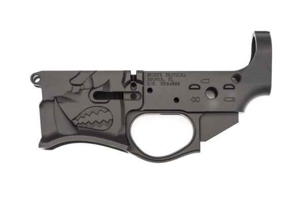 SPIKES TACTICAL WARTHOG BILLET STRIPPED LOWER RECEIVER LEFT SIDE VIEW