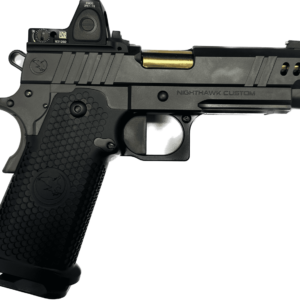 NIGHTHAWK BOARDROOM VICE PRESIDENT DOUBLE STACK IOS W/ RMR & REAR SIGHT FORWARD MOUNT LEFT SIDE VIEW