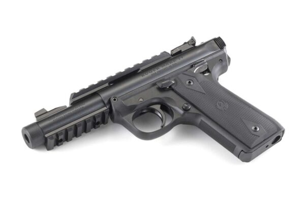 RUGER MARK IV 22/45 TACTICAL LEFT SIDE VIEW LAYING FLAT
