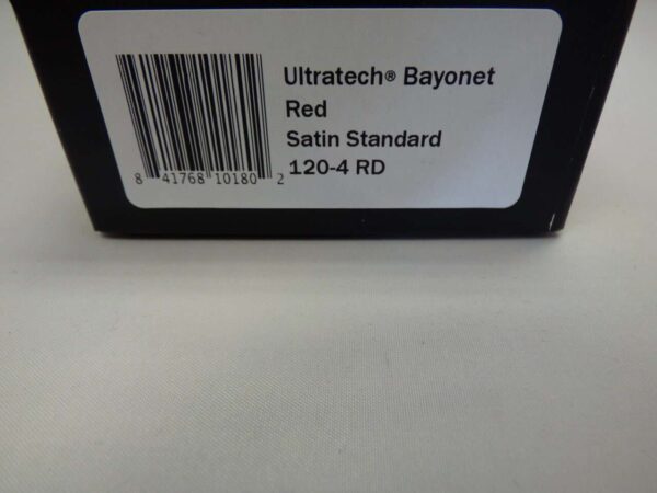 MICROTECH ULTRATECH BAYONET RED SATIN STANDARD LABEL