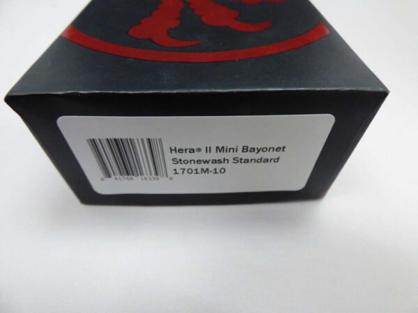 MICROTECH KNIVES HERA II MINI BAYONET STONEWASH STANDARD LABEL