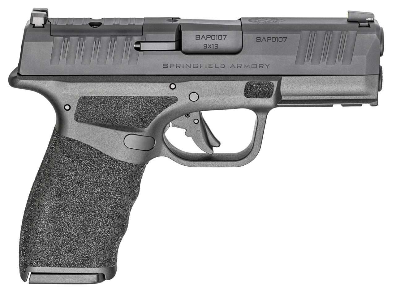 SPRINGFIELD ARMORY HELLCAT PRO OSP TOP RIGHT SIDE VIEW FRONT ANGLE
