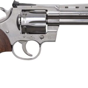 COLT PYTHON 5" 6RD STAINLESS WITH WOOD GRIPS .357 MAGNUM RIGHT SIDE VIEW