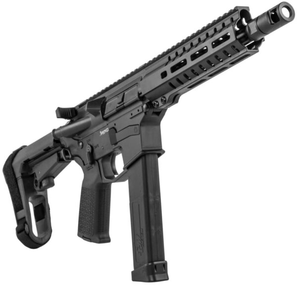 CMMG BANSHEE 300 MK10 8" GRAPHITE BLACK 10MM BOTTOM RIGHT SIDE VIEW FRONT ANGLE