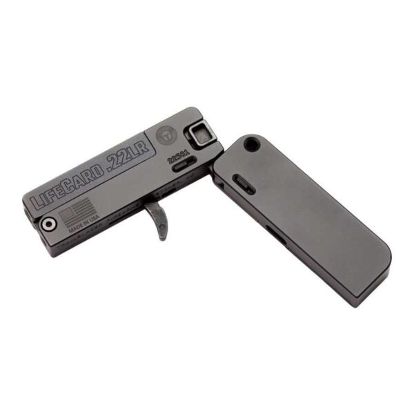TRAILBLAZER FIREARMS LIFECARD BLACK 22LR OPEN LEFT SIDE VIEW