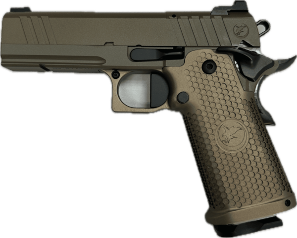 NIGHTHAWK CUSTOM TRS SANDHAWK COMMANDER IOS 9MM LEFT SIDE VIEW