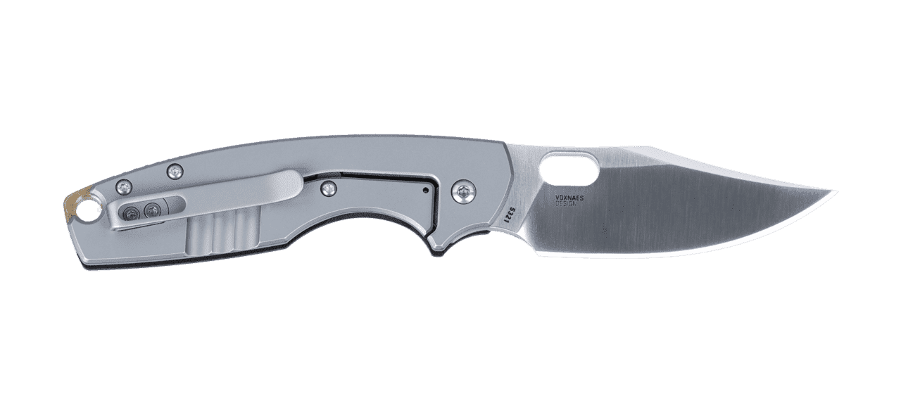 CRKT PILAR IV LEFT SIDE VIEW OPEN EDGE DOWN
