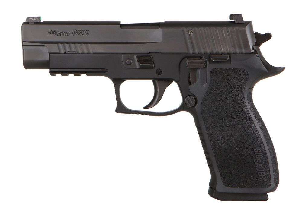 sig sauer p220 elite left side view