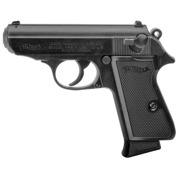 WALTHER PPK/S 22 BLACK .22LR LEFT SIDE VIEW