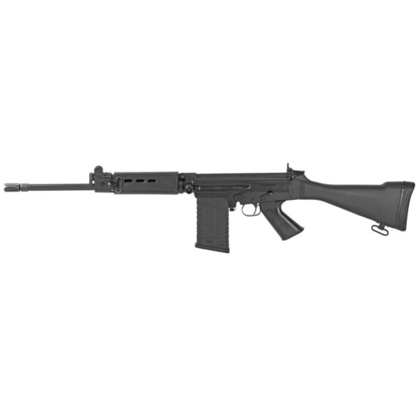 DSA SA58 16" FLUTED TACTICAL BARREL FIXED STOCK 7.62X51 NATO LEFT SIDE VIEW