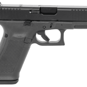 GLOCK 45 GEN5 MOS FRONT SERRATIONS US 2 MAGAZINES LEFT SIDE VIEW