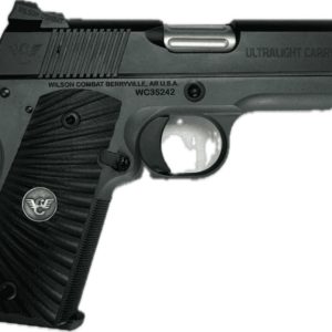 WILSON COMBAT ULTRALIGHT CARRY COMPACT TWO TONE BLACK GREY 9MM LEFT SIDE VIEW