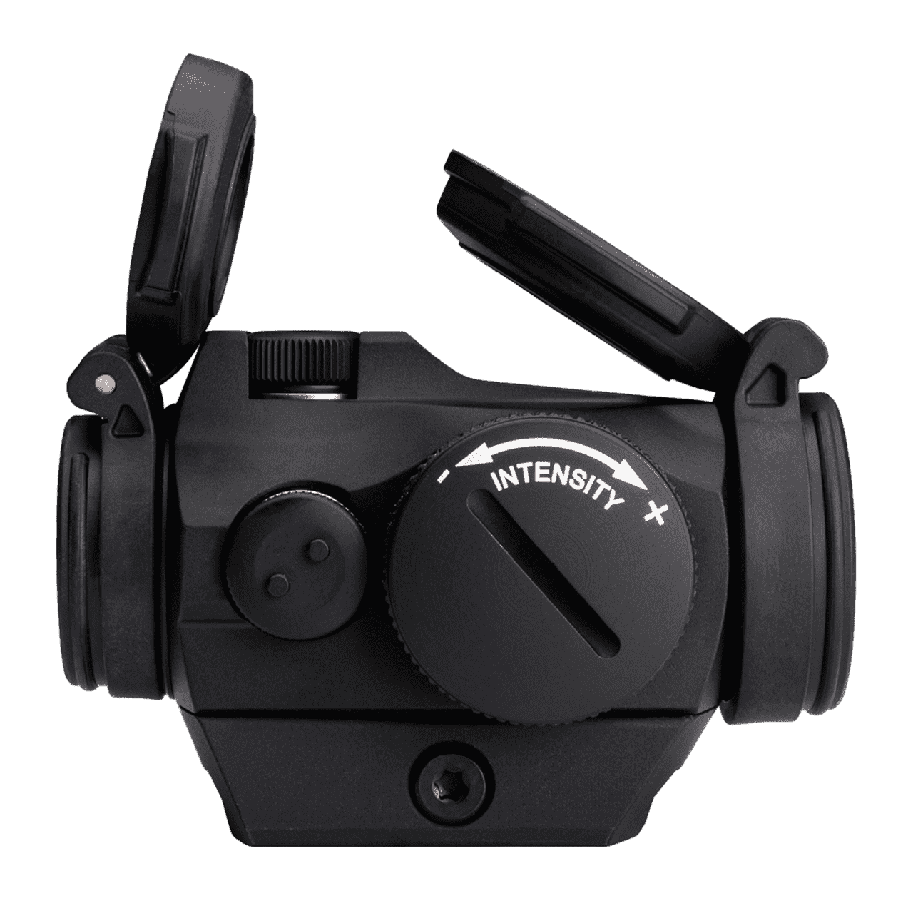 AIMPOINT MICRO H-2 STANDARD/LOW MOUNT TOP RIGHT SIDE VIEW FRONT ANGLE
